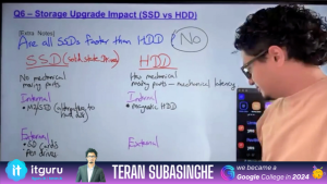 A/L ICT 2024 Past Paper: SSD vs HDD | Question 6 Discussion
